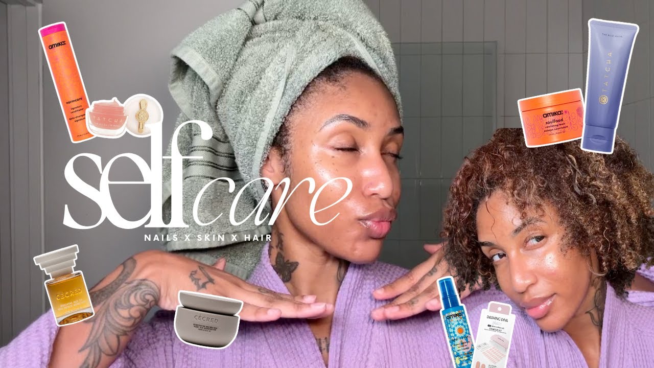 SUNDAY RESET SELF CARE | hair, skin & nails 💕