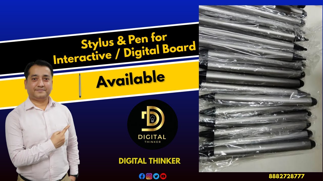 Interactive Digital Board Stylus & Pen | Digital Whiteboard Pen | Smart Class Board Pen