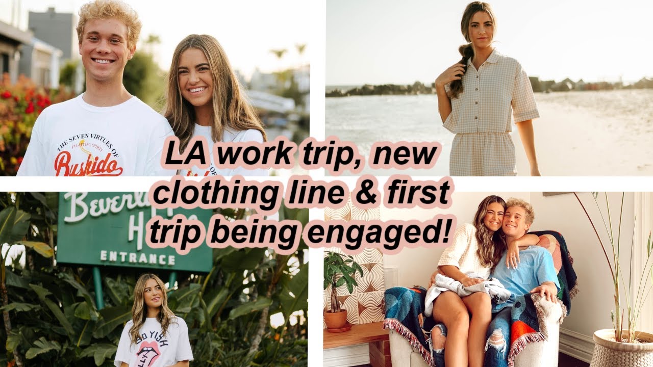 LA work trip, new clothing line & our first trip engaged! | Alyssa & Dallin