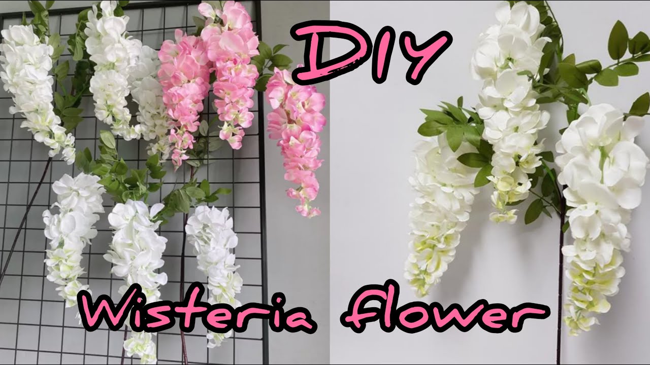 DIY Wisteria Flower | DIY Wisteria | Fake Plant |Artificial Wisteria Flower | How To Make Wisteria