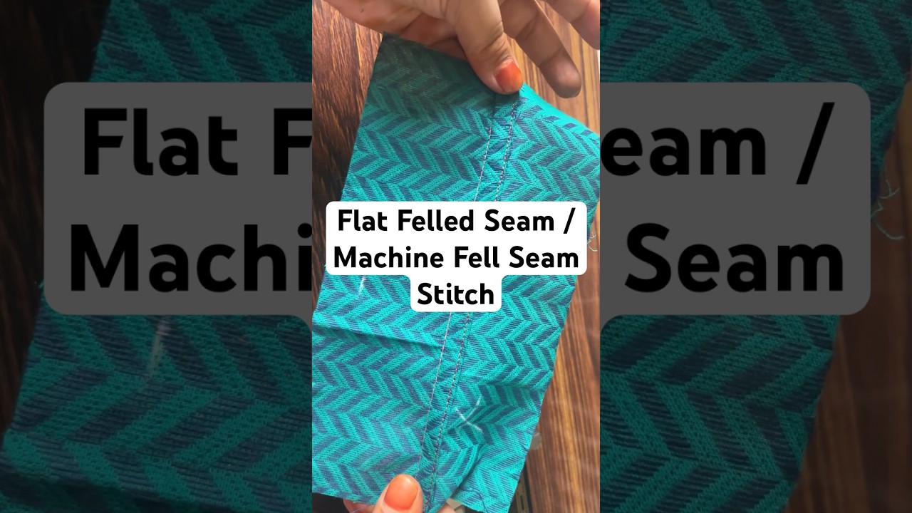 Type 5 Flat Felled Seam / Machine Fell Seam Stitch | Basic Tailoring Class #basicsewing