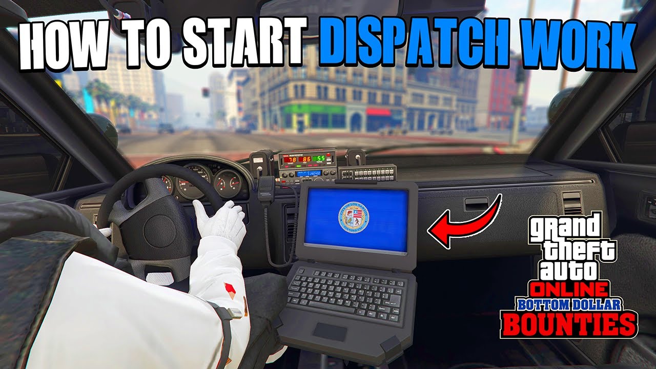 How To Start Dispatch Work in GTA 5 Online DLC! (Police Missions)