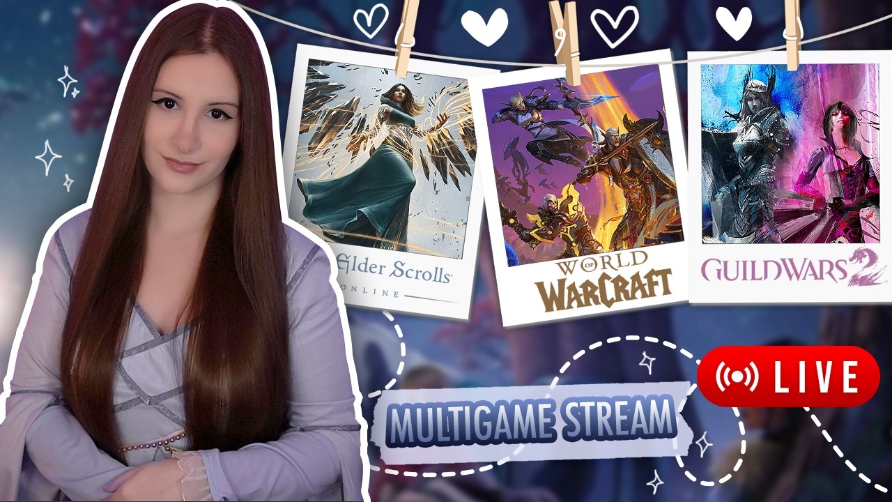 Giveaways 🎀 Cozy ESO, then GW2 & WoW ✨️