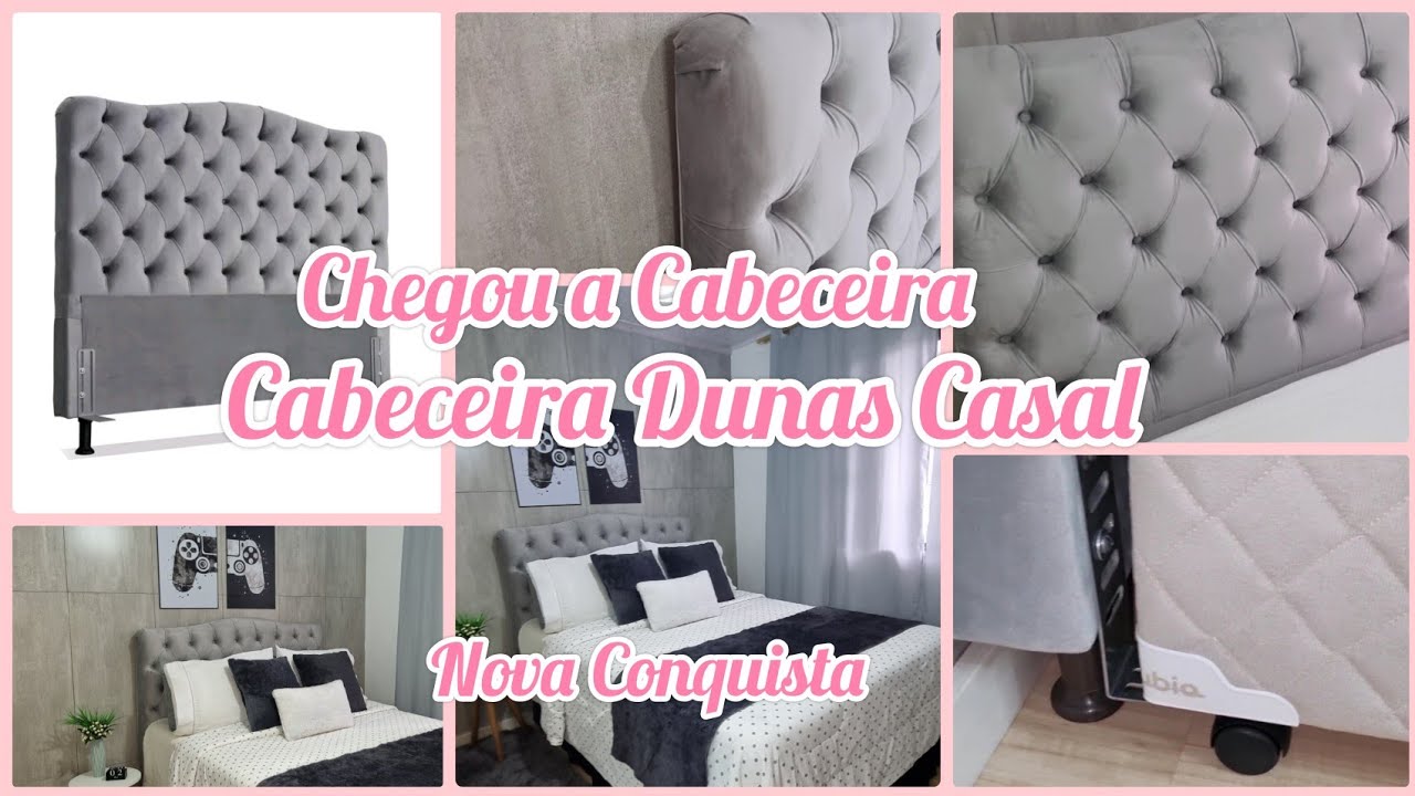 CABECEIRA DUNAS VELUDO SUEDE CAPITONE CASAL CINZA#magalu  #compras#cabeceiracaputone#cabeceiradunas