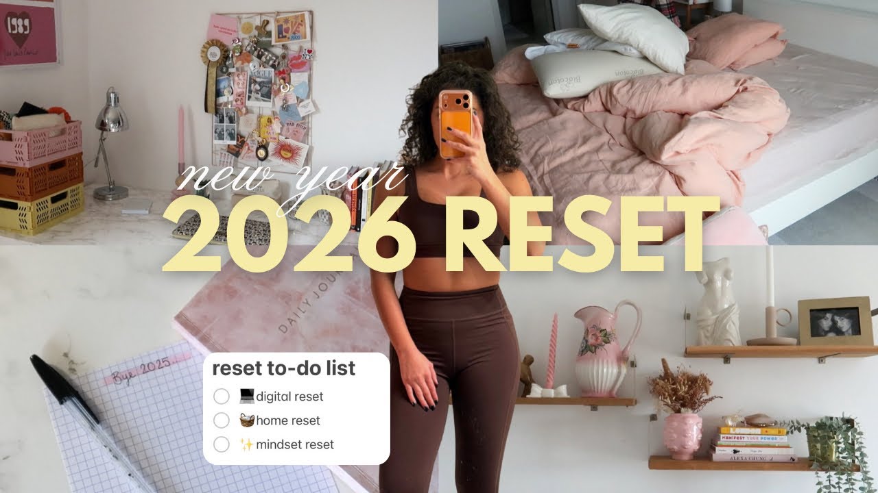 2026 RESET | rangement, organisation, vision board…
