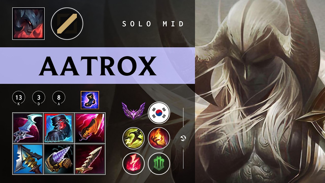 Aatrox Mid vs Pantheon - KR Master Patch 26.03