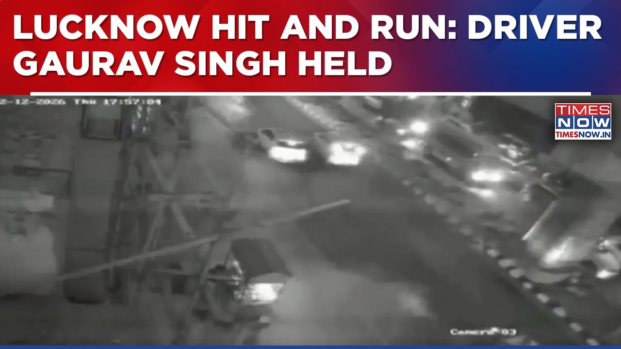 Lucknow Hit And Run: Driver Gaurav Singh Held By Police After CCTV Emerges; Attempted To Flee Spot