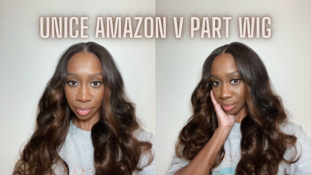 IT’S GIVING SEW IN!! New upgraded V Part Wig EasiContour + Drawstring | @uniceamazon