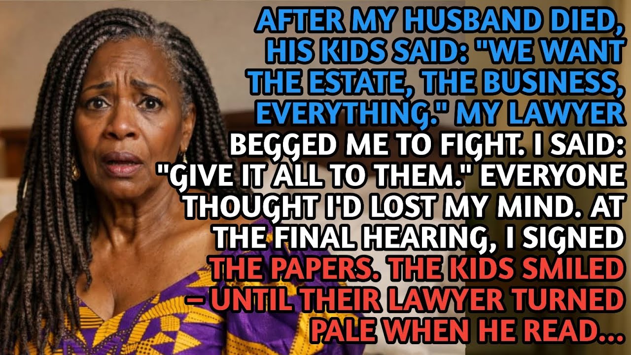 I Gave The Greedy Heirs Exactly What They Wanted. Their Lawyer Read One Sentence And Froze...