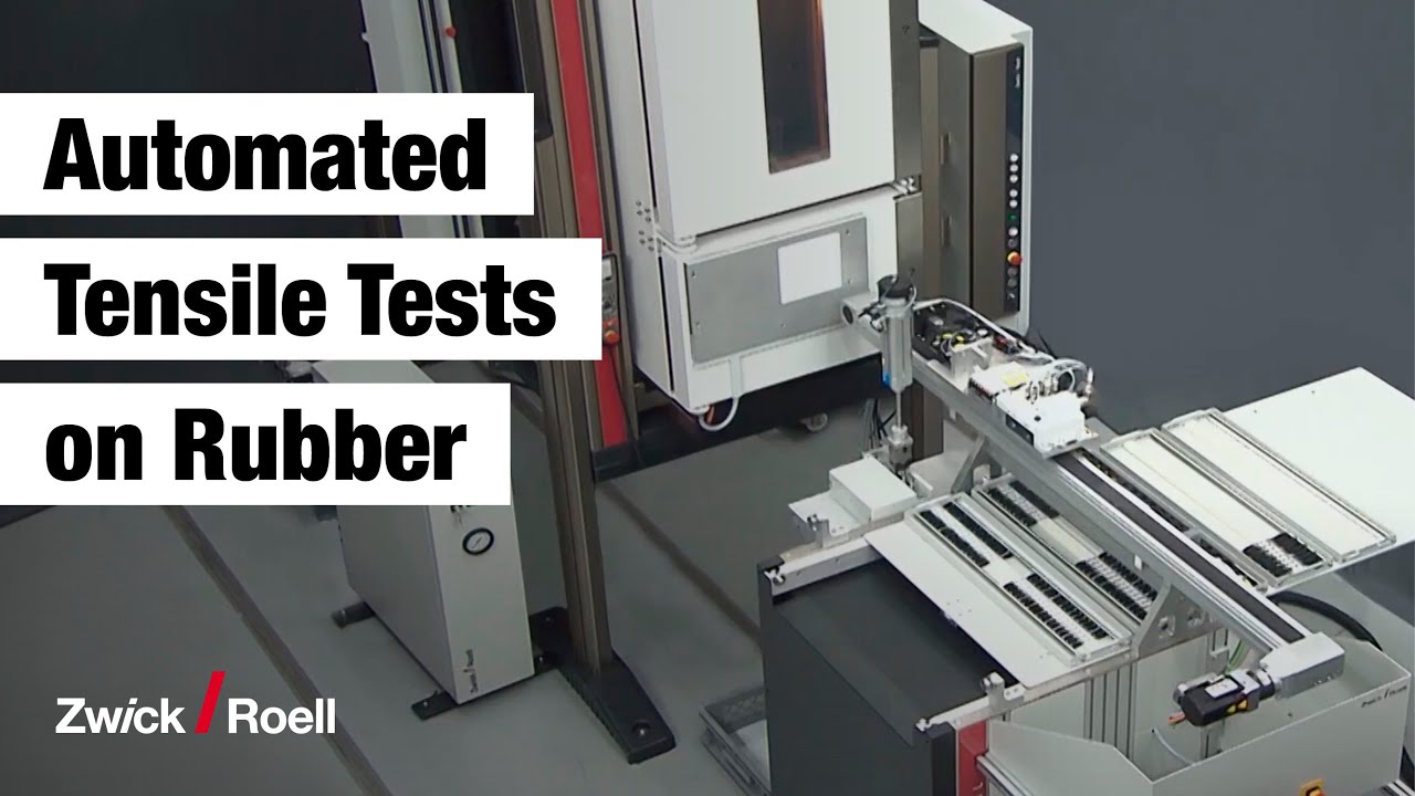 Robotic Testing System roboTest L for Tensile Tests on Rubber