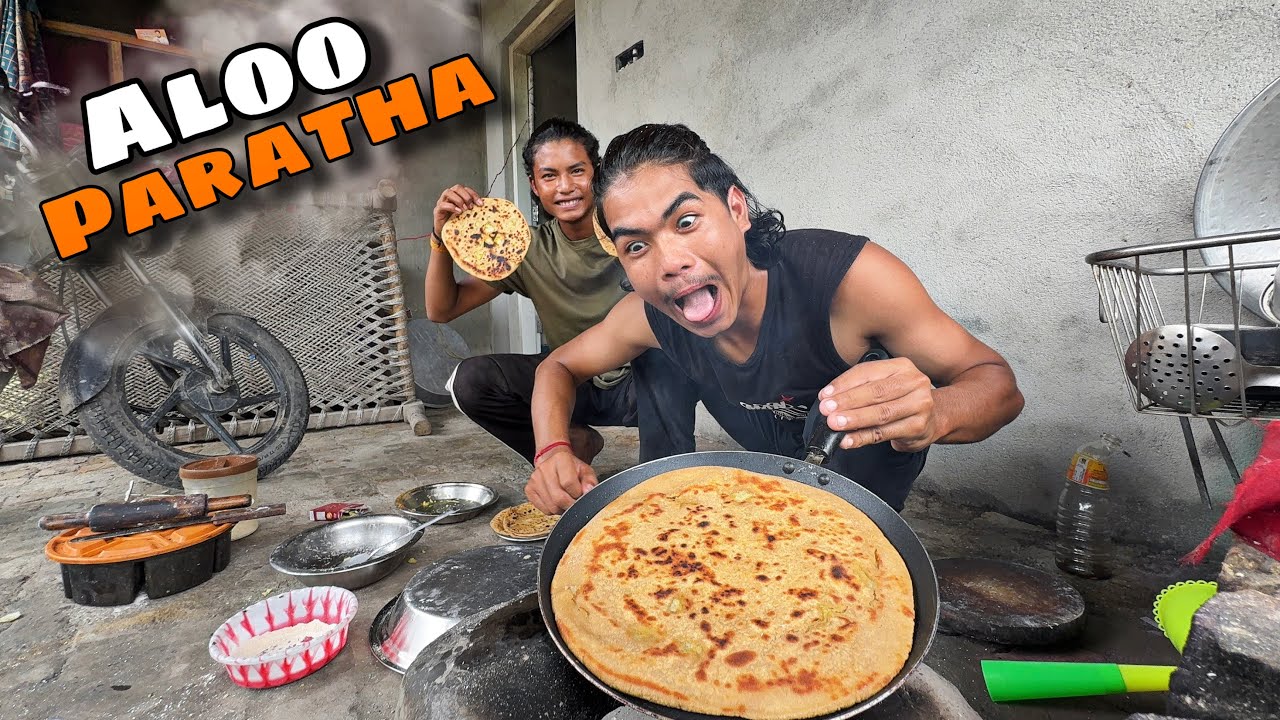 Aallu ka paratha Bna diya 😅