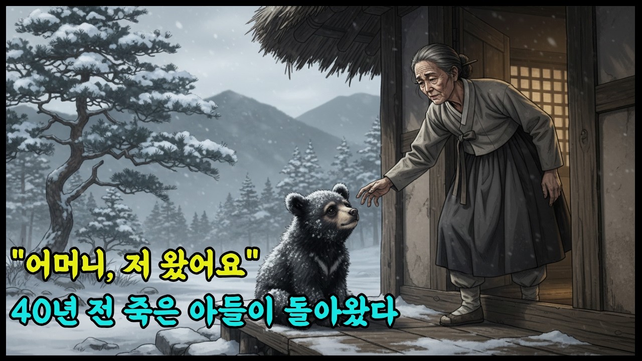 눈보라를 뚫고 찾아온 아기곰, 할머니의 손을 잡자마자 터져 나온 충격적인 이름 