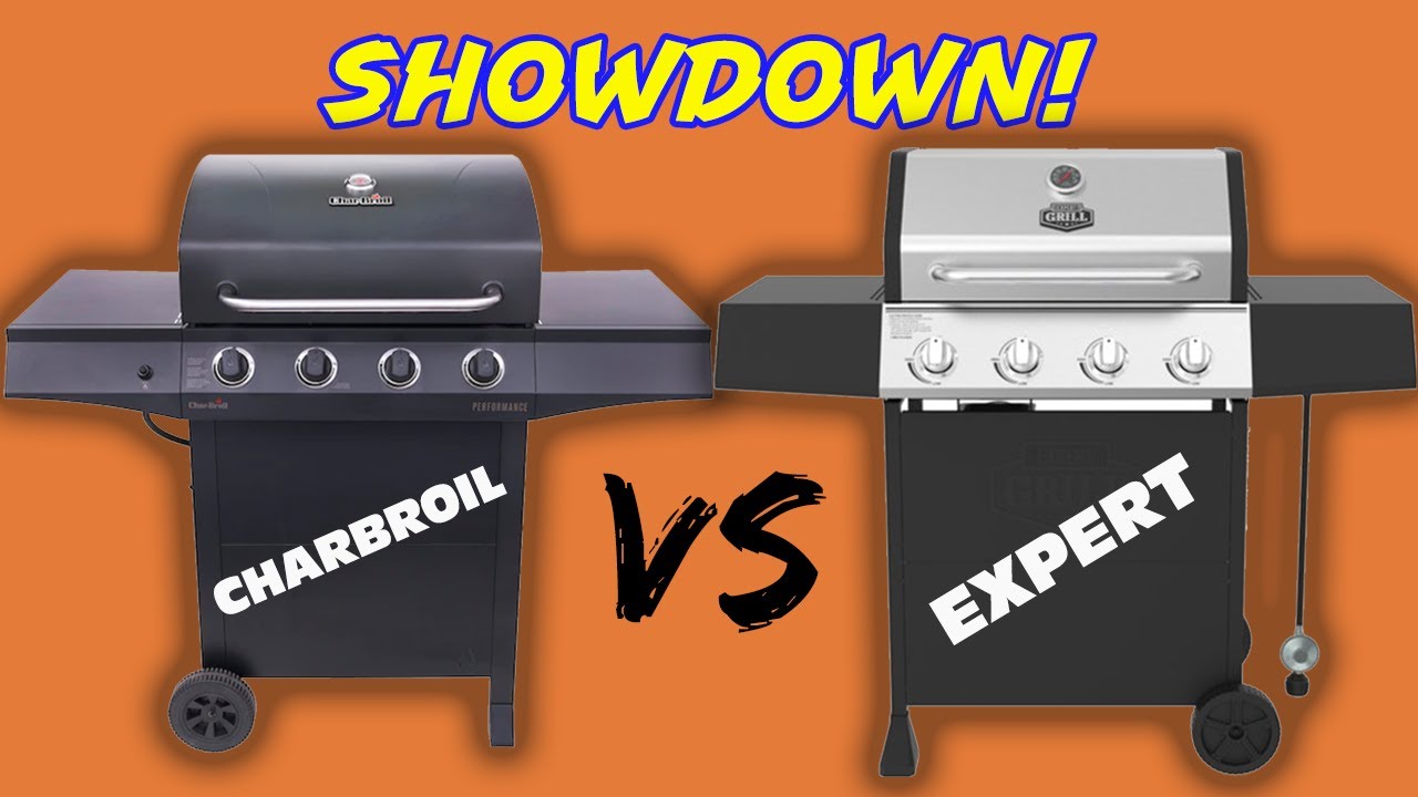 Газовый гриль Walmart Expert Grill с 4 горелками против газового гриля Lowes Char-Broil с 4 горел...