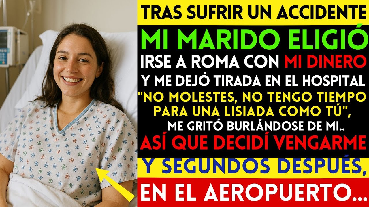 TRAS SUFRIR un ACCIDENTE, MI MARIDO ELIGIÓ IRSE a ROMA CON MI DINERO, ASI QUE DECIDÍ VENGARME...