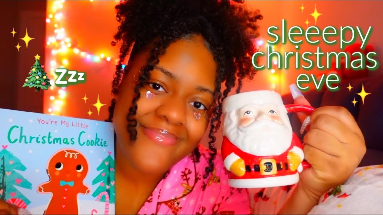 ASMR✨Putting You To Bed on Christmas Eve ♡🎄✨(cookies, face brushing, positive affirmations..etc)