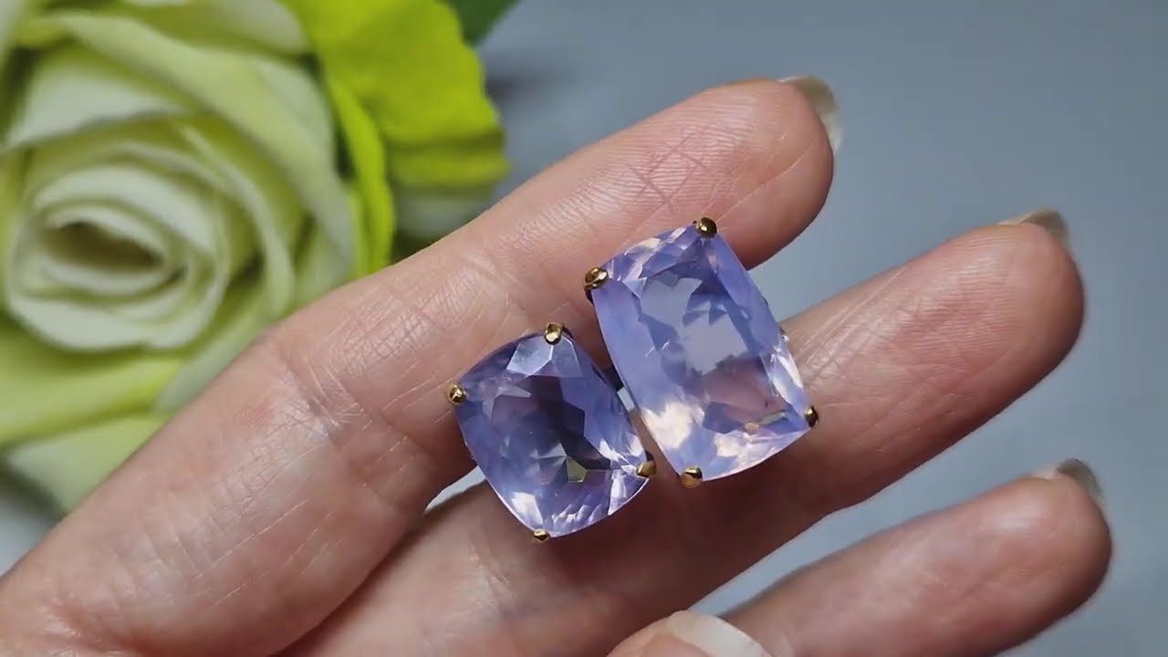 Серебряное кольцо с лавандовым кварцем
