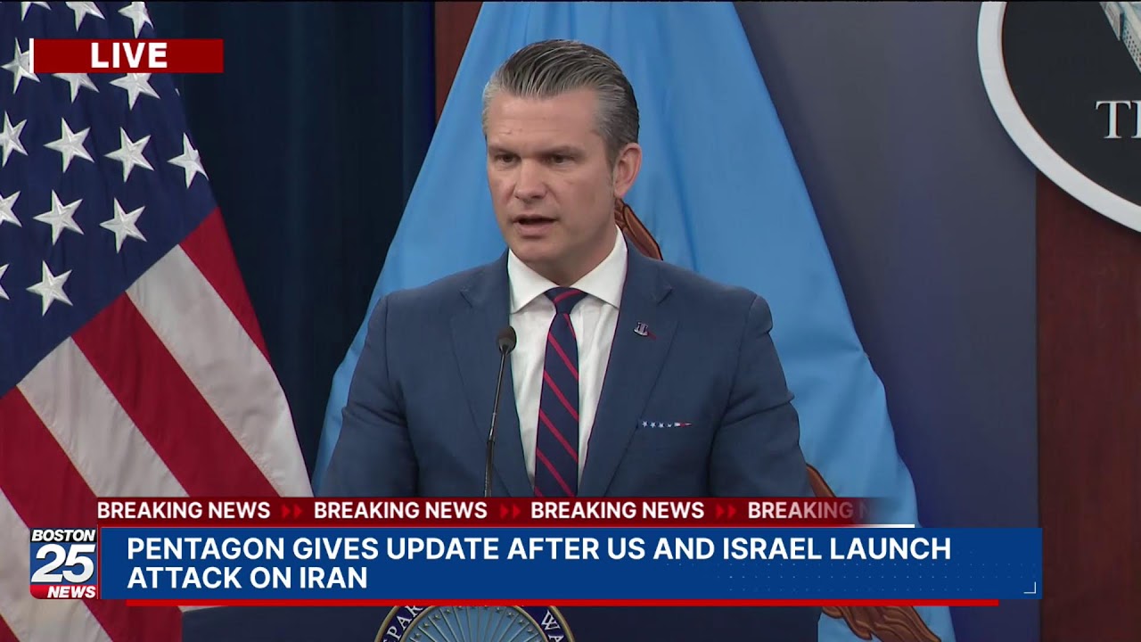 WATCH LIVE: Pentagon gives update after US and Israel launch attack on Iran