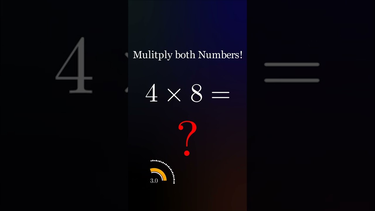 Multiplication 4 times 8