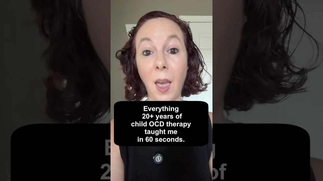 20+ years of doing OCD child therapy taught me this.