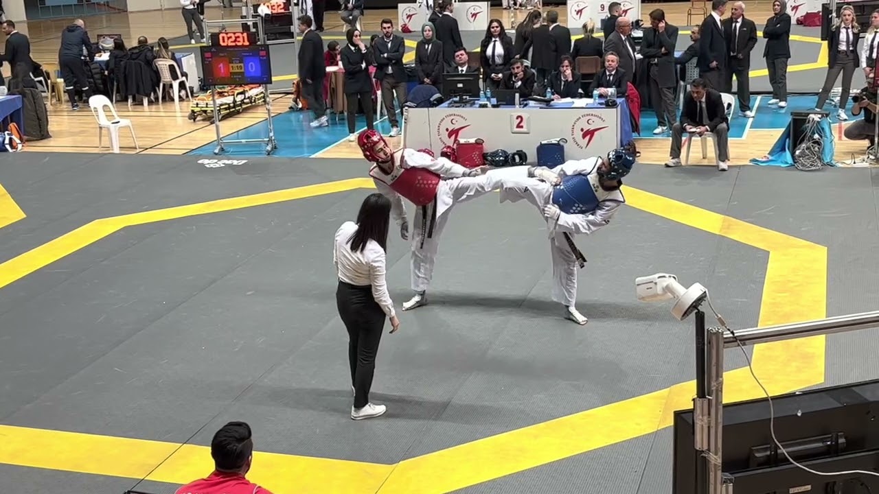 Enes Kaplan (Ankara) İbrahim Öter (Ankara) 2023 Büyükler Türkiye Taekwondo Şampiyonası 58 kg YF