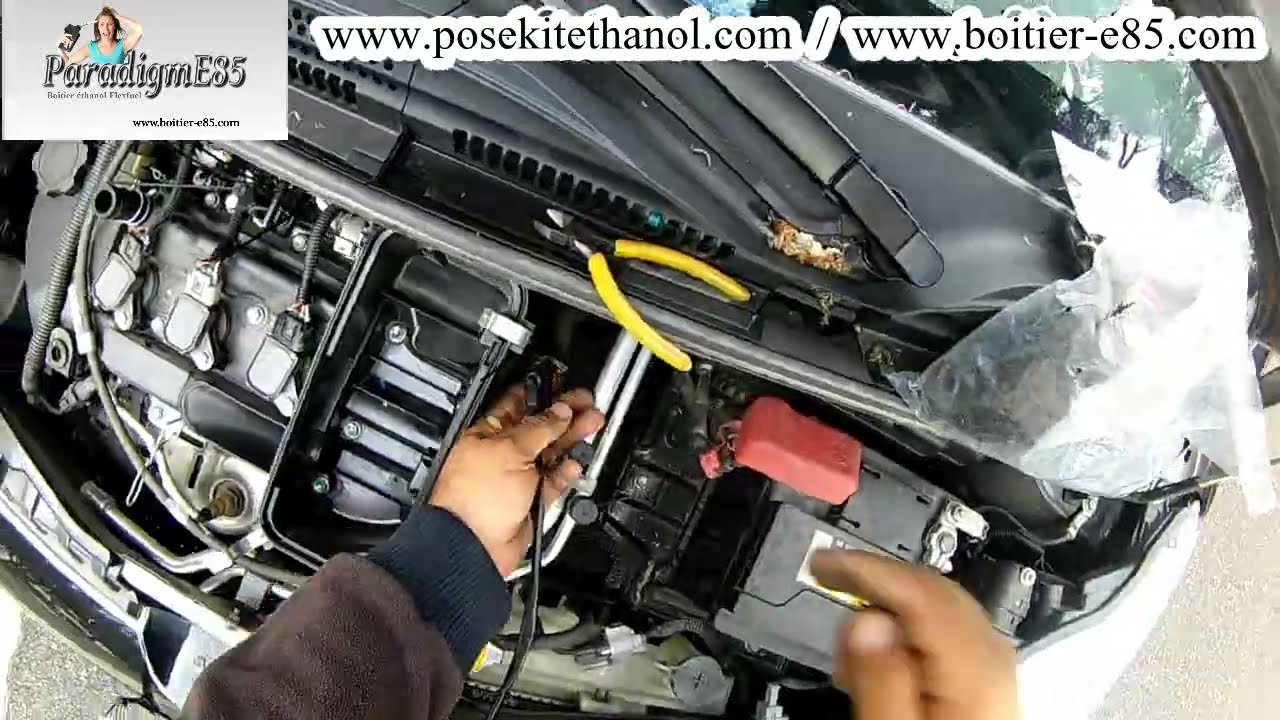 Installation kit éthanol ParadigmE85 sur moteur 3 cylindres Peugeot 107 / Citroen C1 / Toyota Yaris