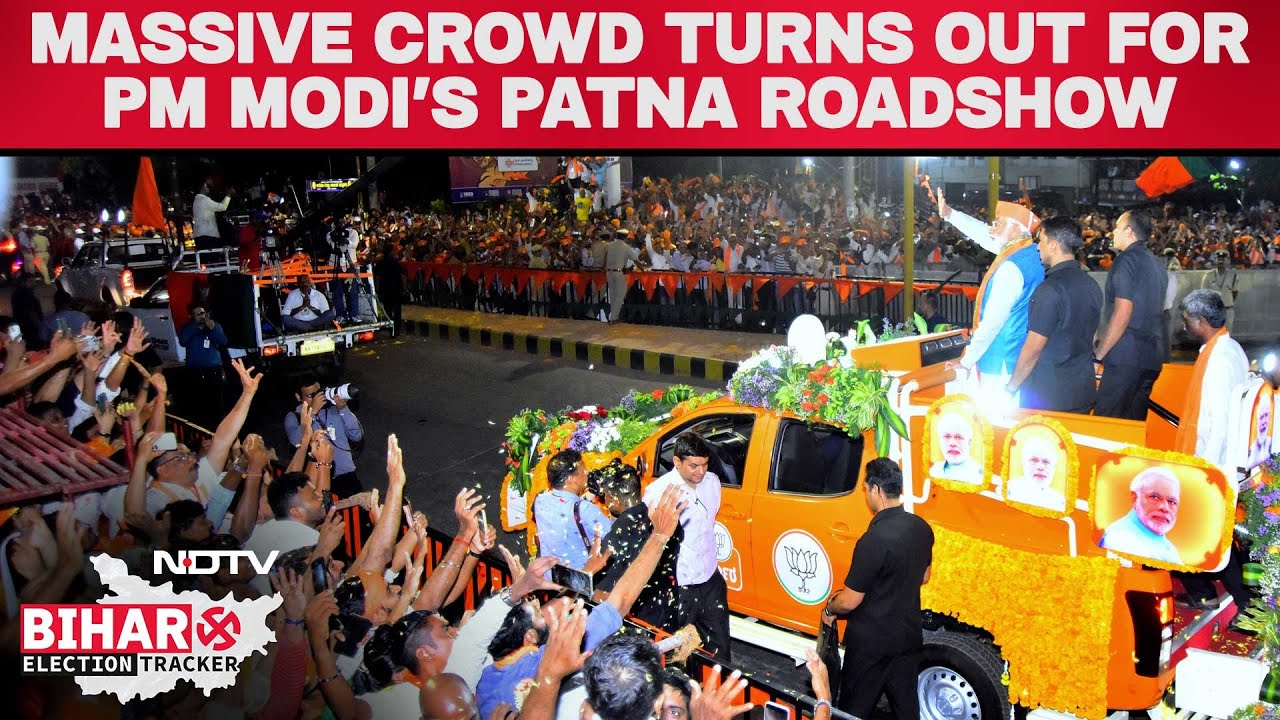 PM Modi Patna Roadshow | Massive Crowd Turns Out For PM Modi's Patna Roadshow: NDTV Ground Report