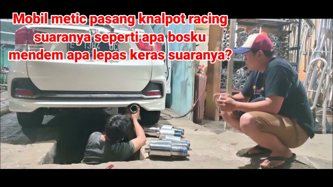 Mobilio metic pasang knalpot racing
