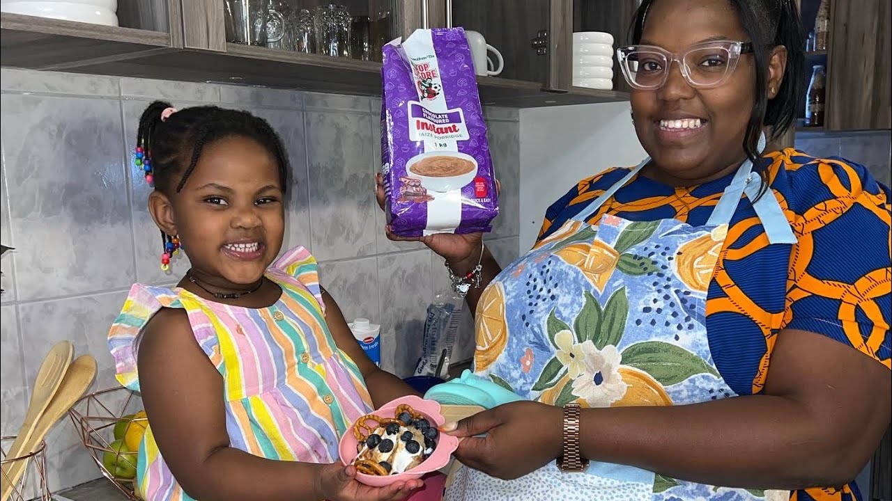 Join Tia and I as we try out this new chocolate Flavour @topscorenamibia Instant Porridge Pancake