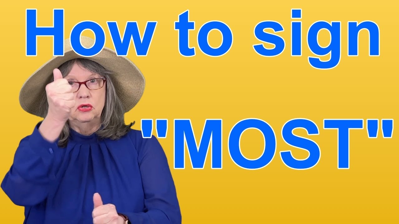 Как учить жесты MOST — ASL-слово дня — Слово 115