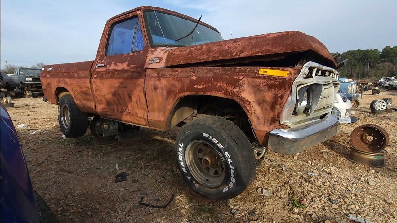 1977 Shortbed Dentside Ford F100 Junkyard Find 