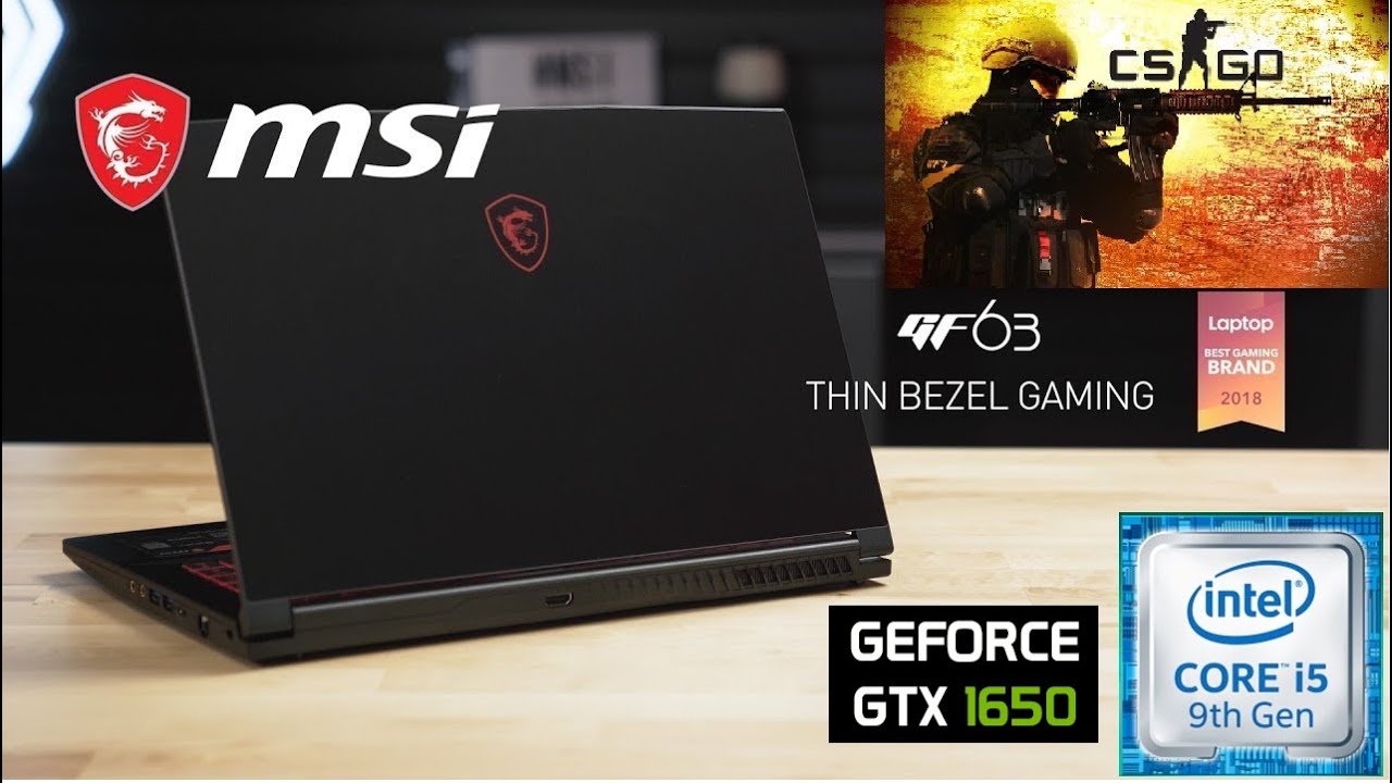 CS-Go on MSI GF63 THIN Gaming Laptop [i5 9300h] [Gtx 1650 Max Q]🔥