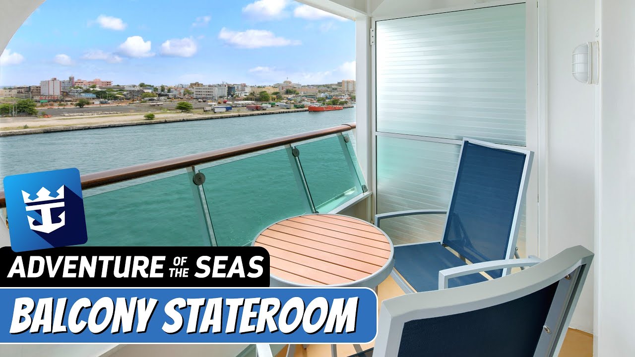 Adventure of the Seas | Ocean View Stateroom with Balcony Full Tour & Review 4K | Royal Caribbean
