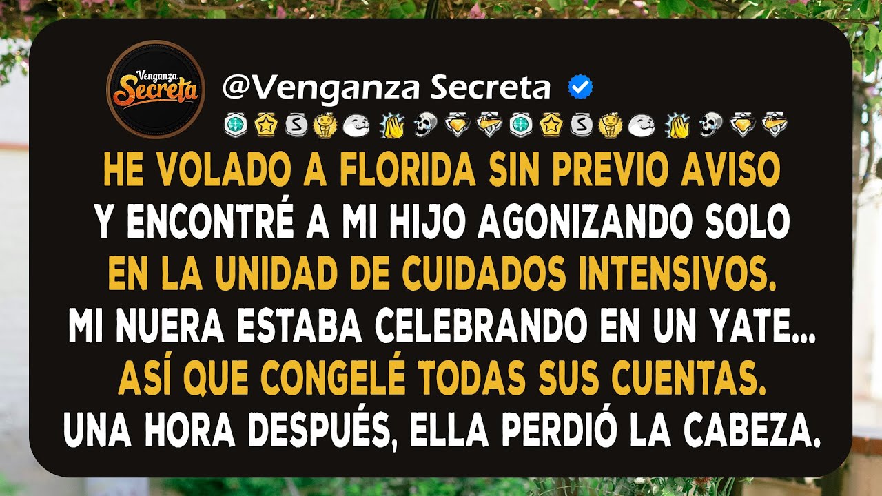 He volado a Florida sin previo aviso y encontré a mi hijo agonizando mientras mi nuera daba una...