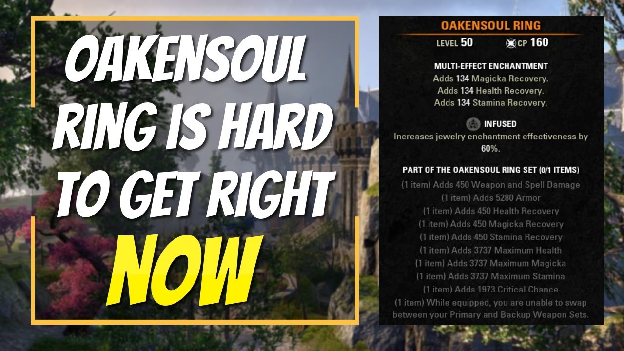 💍The Oakensoul Ring Is Hard To Get Right Now! | Elder Scrolls Online