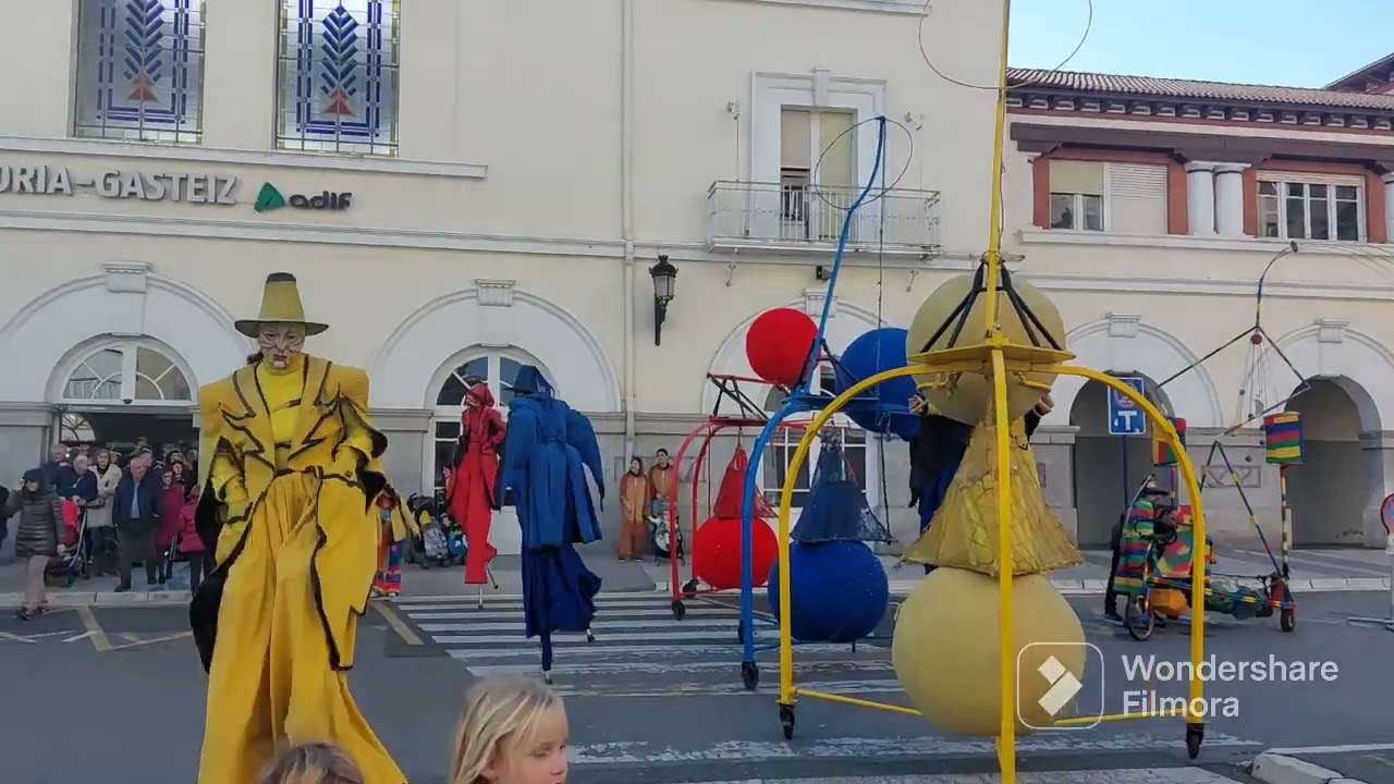 Llegada de los Pintores de Vitoria al Carnaval