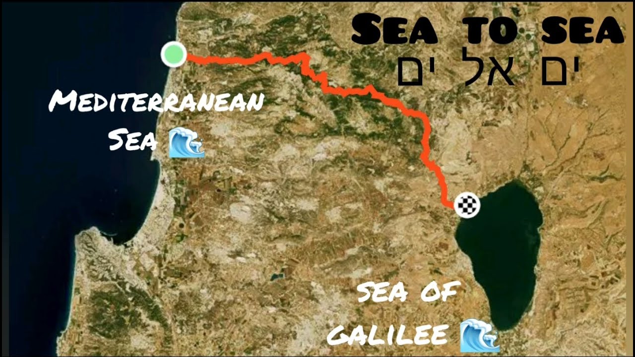 How I crossed Israel on foot from Sea to Sea 🌊🏃‍♂️🌊 ים אל ים