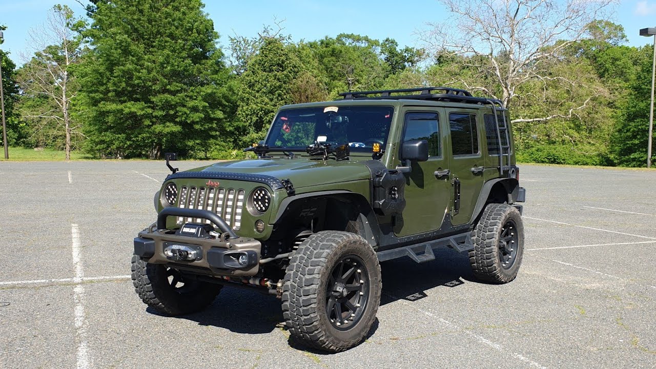 Modified Sarge Green Jeep Wrangler Walk around (2016 JKU 75th Anniversary Edition) 七十五周年纪念版吉普四门牧马人改装