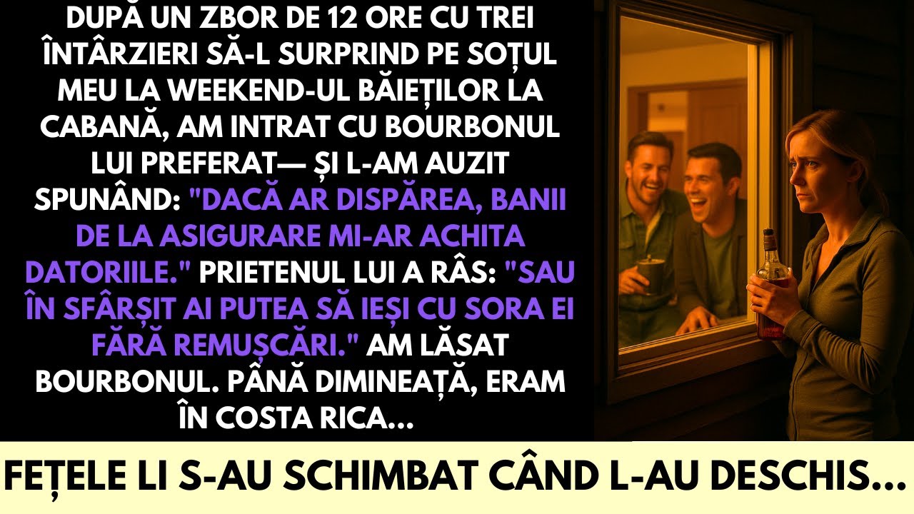 Am Zburat 12 Ore Ca Să Îl Surprind Pe Soțul Meu La Călătoria Lui La Cabana...Și L-am Auzi Conspirând