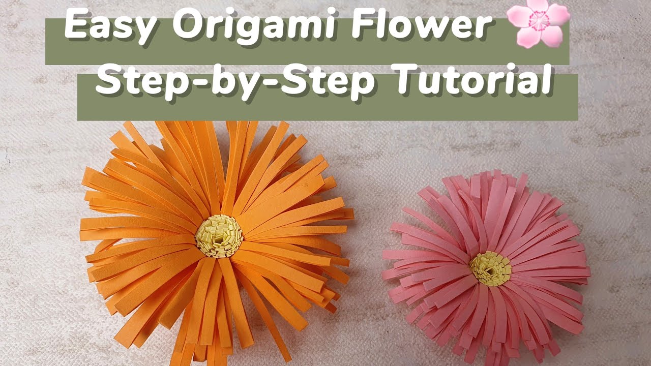 Easy Origami Flower 🌸 for Beginners | Step-by-Step Tutorial | Paper Craft 