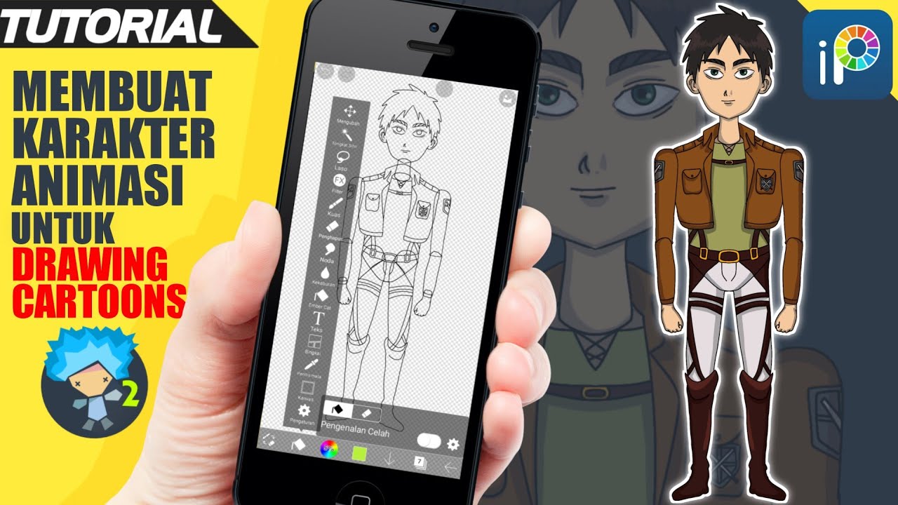Cara Membuat Karakter Animasi | Tutorial Membuat Animasi di Drawing Cartoons 2 Animated Video Maker!