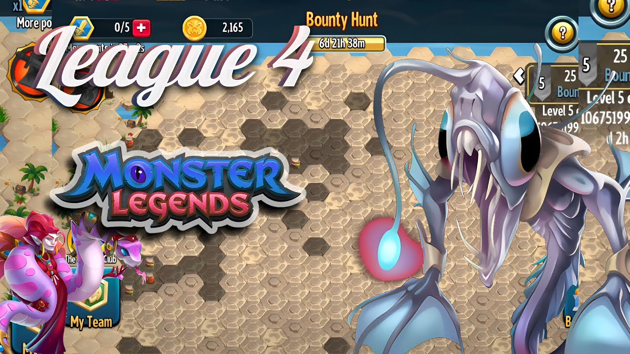 Completing Leagues 1, 2, 3 and 4 | Bounty Hunt (Monster Legends)