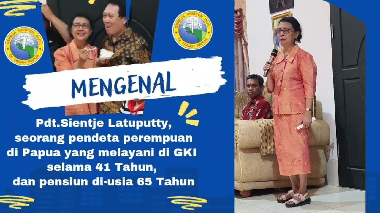 mengenal Pdt.Sientje Latuputty, seorang pendeta perempuan di Papua  melayani di GKI selama 41 Tahun