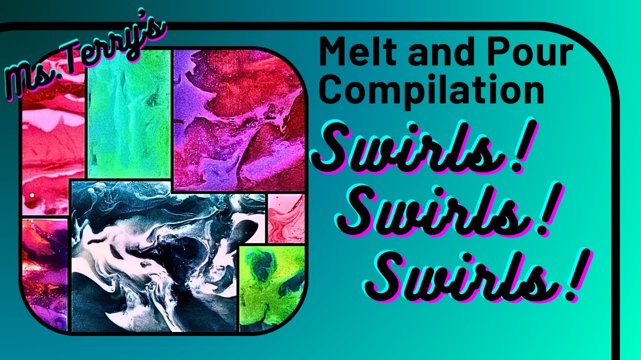 How to Swirl Melt and Pour Soap in a Loaf Mold: Mega Compilation Video! #meltandpoursoap