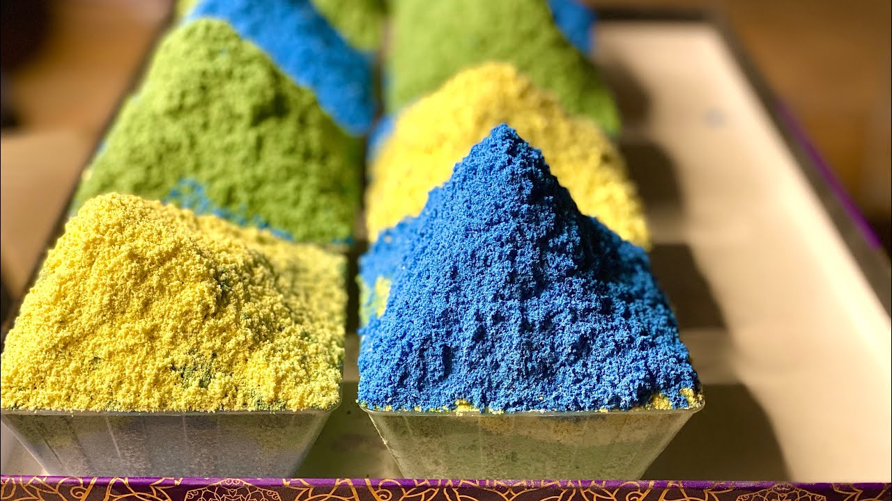 Asmr - satisfying - 2 videos - baking soda + baking soda &sand