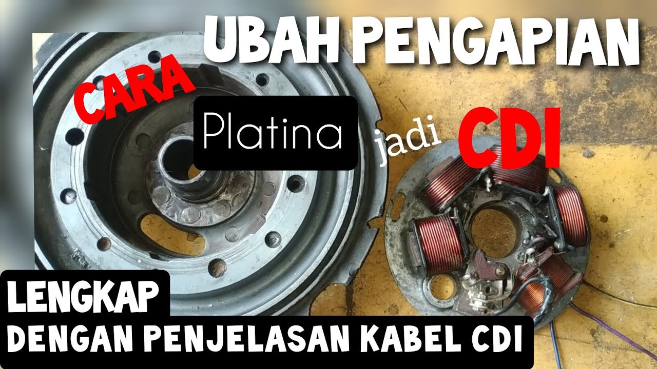CARA MERUBAH PENGAPIAN VESPA Platina ke CDI lengkap dengan penjelasan kabel spul dan CDI