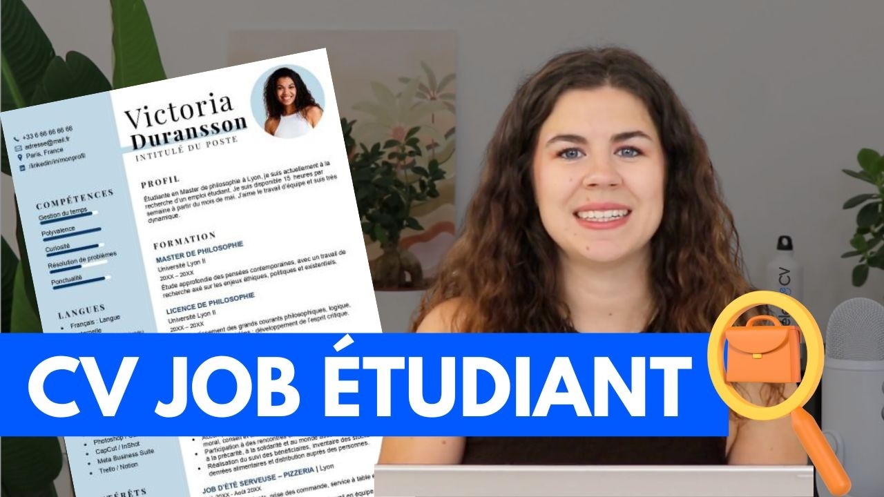 Comment faire un CV pour un Job Étudiant ? 🎓 (+ Modèle Word)