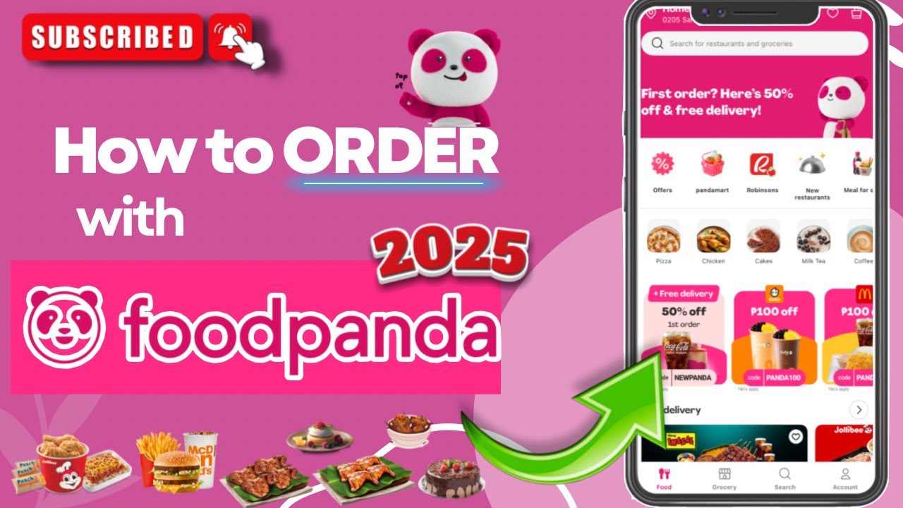 Learn HOw to ORDER Food Online with Foodpanda in EASY STEPS | paano mag order sa Food Panda 2025