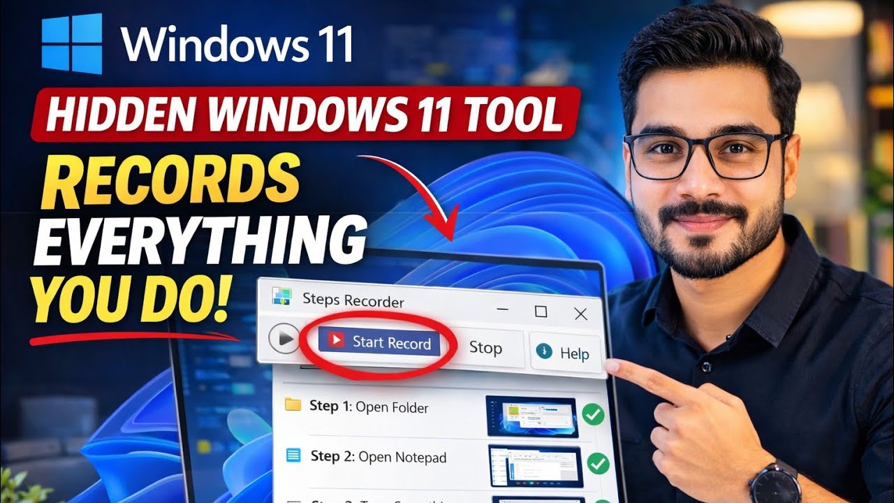 HOW TO USE WINDOWS 11 STEP RECORDER PROFESSIONALLY 🔥