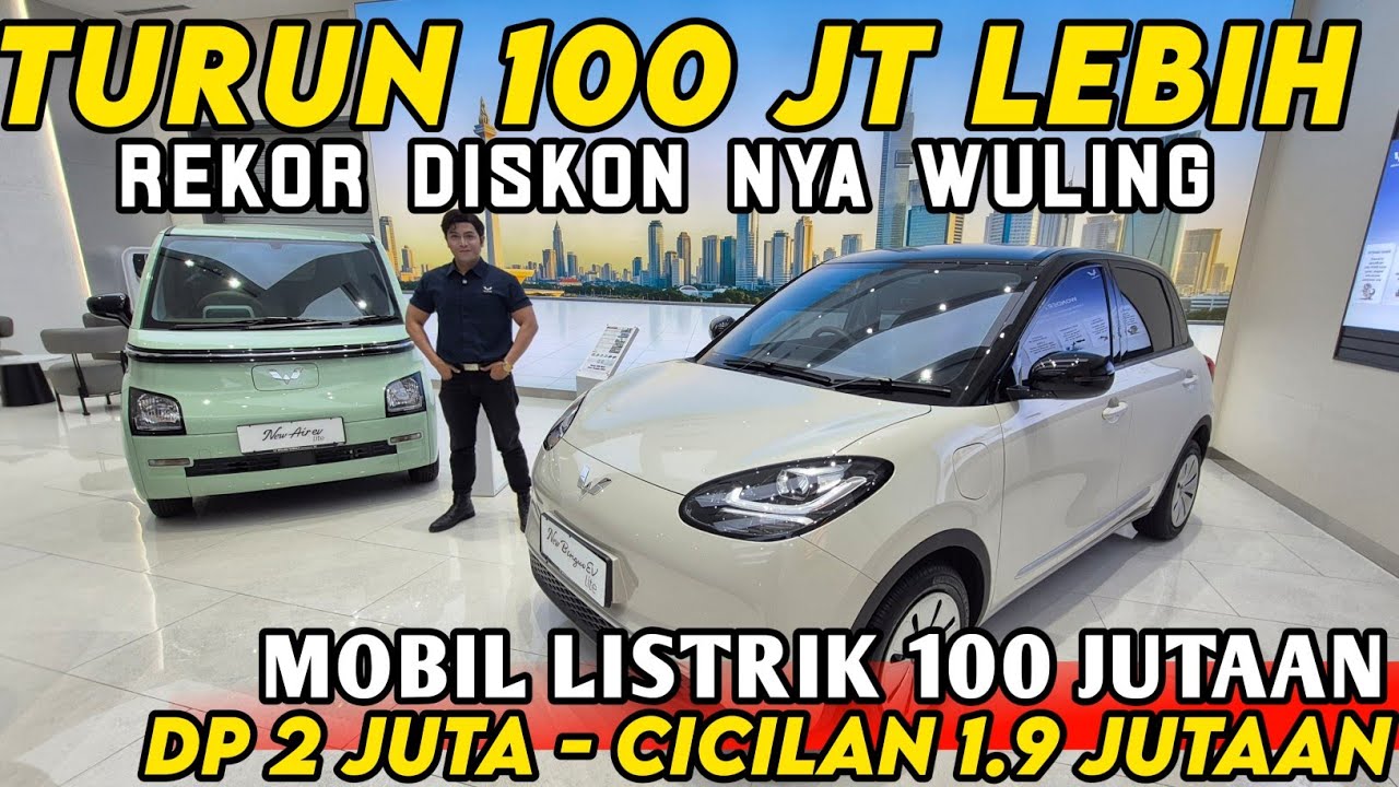 Turun Harga Mobil Listrik Wuling Air ev & Binguo 100 Jutaan ⁉️