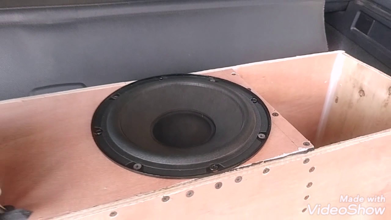 Вы офигеете от этого рупорного сабвуфера. Horn subwoofer amazing sound from cheap 8 clarion srv 202